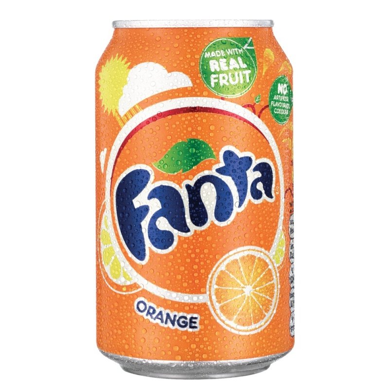 Fanta Orange 330ml Can - 24 Pack